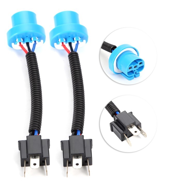 9007 Male to H4 Female Plug Headlight Conversion Cable Wire Connector Adapter Headlight Connector H