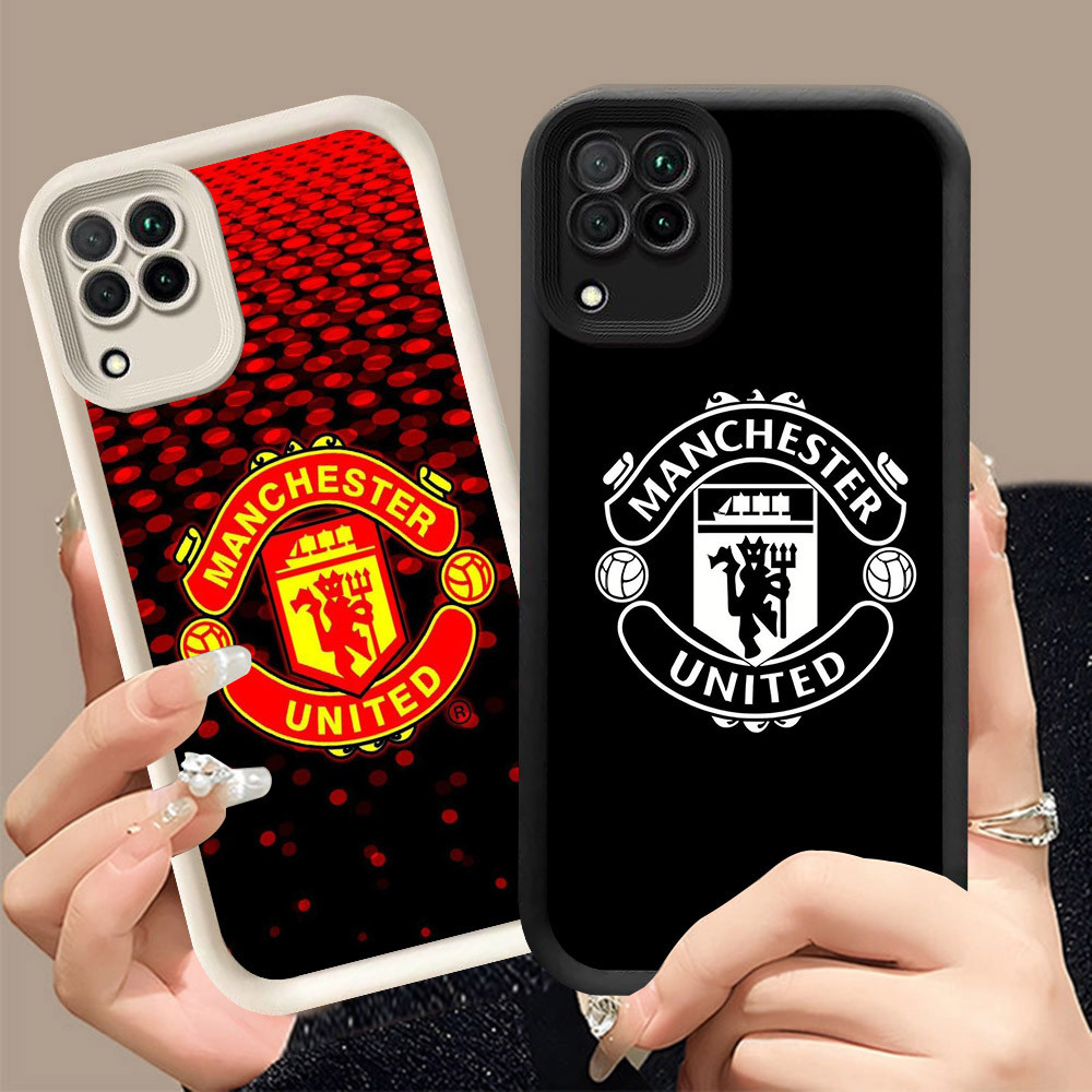 Q-3 Klub FC ขาวดำเคสโทรศัพท์หรับ Samsung M12 A12 F42 A22S A22 5G ปกสีชมพู