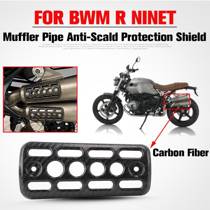 For BMW R Nine T Scrambler R9T Rninet Motorcycle Muffler Pipe Anti-Scald Protection Exhaust Shield