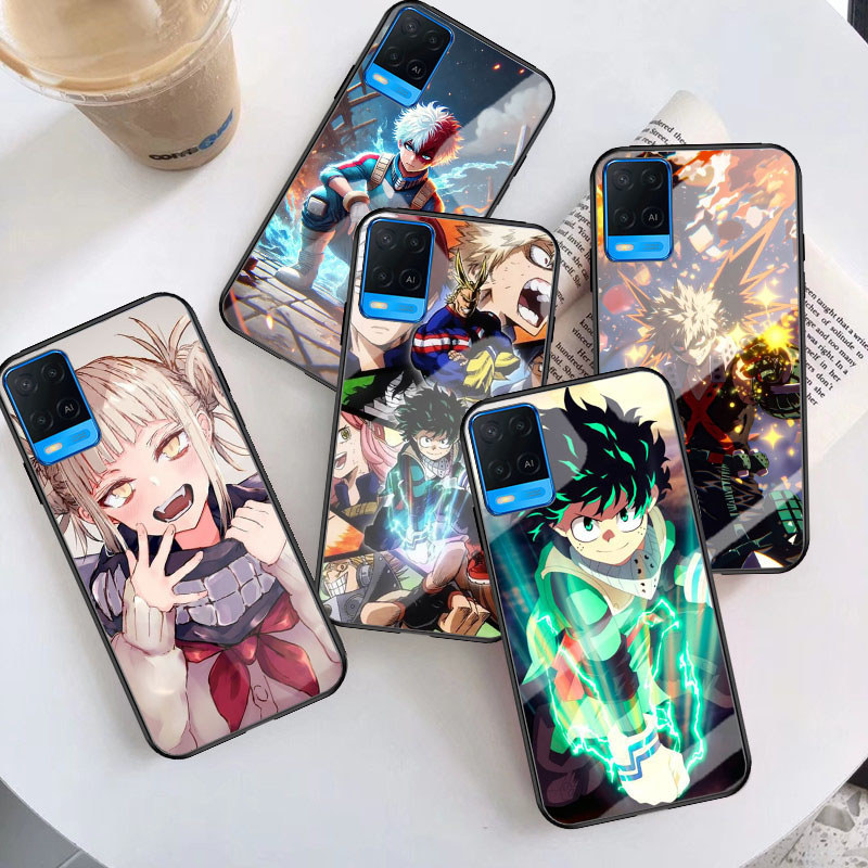 B-22 My Hero Academia Casing สําหรับ Realme Narzo C2s 50 8i C2 9 8 Pro 5G Tempered Glass Case
