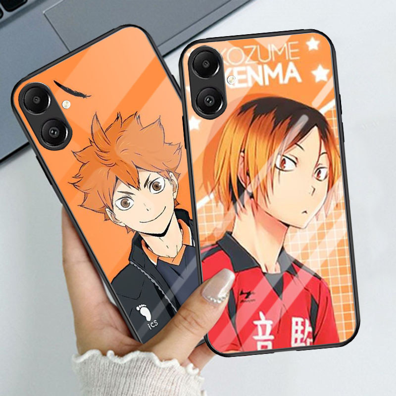 T-13 Haikyuu กระจกนิรภัยสําหรับ Samsung Core A04 M04 A03 F04 A05 A04e A06 5G กรณี