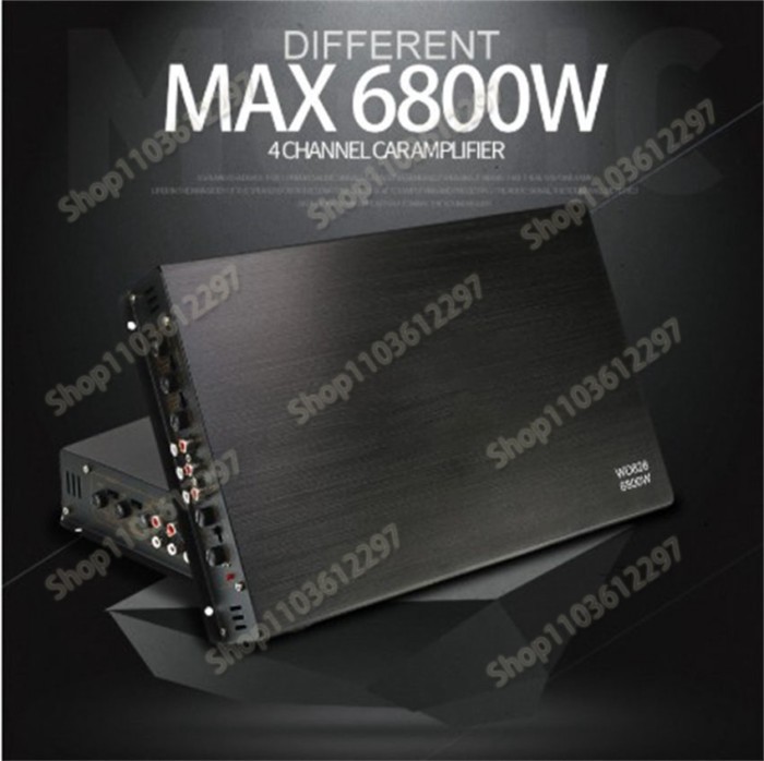 Car Power Amplifier 12V 6800W 4 Channel Digital Audio Subwoofer Car Audio Car Sound Amplifier