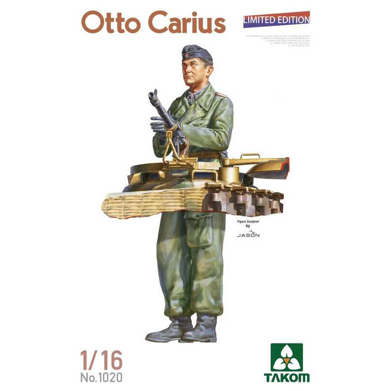 Takom 1020 Otto Carius Limited Edition 1/16 Figure