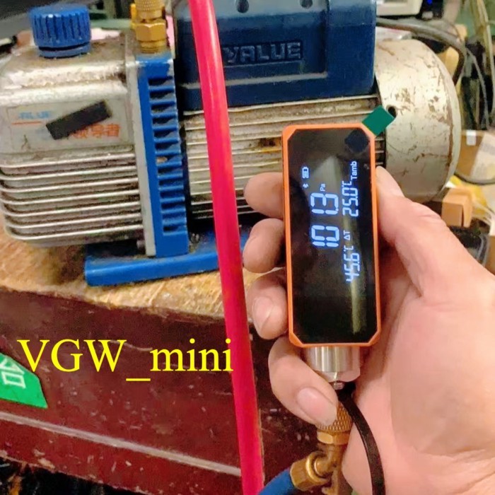 Elitech VGW Mini Vacuum For Gauge Micron Digital Vacuum Gauge Refrigeration Tester Accurate Measure