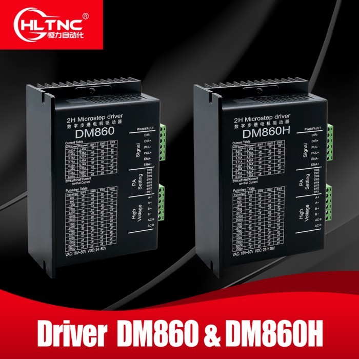 DM860H DM860 Stepper Motor Drive 0-200khz AC18-80V or DC 24-110V 2A-7.2A 2H Microstep Drive Suit Fo