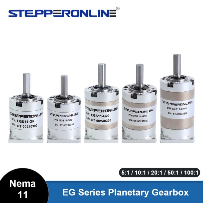 STEPPERONLINE Nema 11 Planetary Gearbox Speed Reducer 5mm Input 15/20/25 Arcmin for Nema11 Stepper
