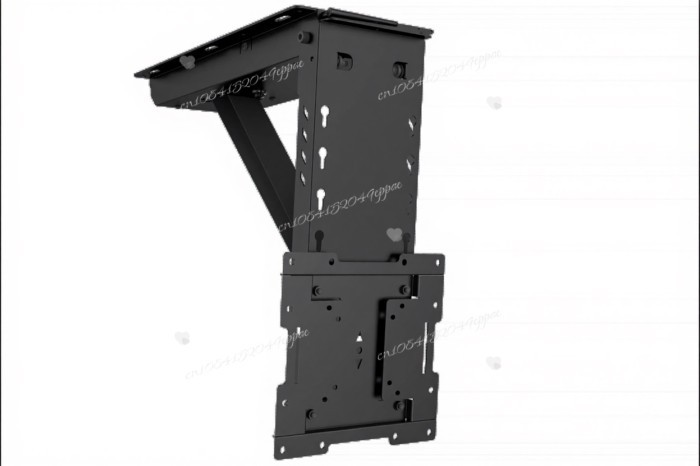 High Load 88 Lbs (40 Kg) Ceiling Mount Tv Lift Bracket 0-65 in. Auto Flip Electric Lift Hanger Cold