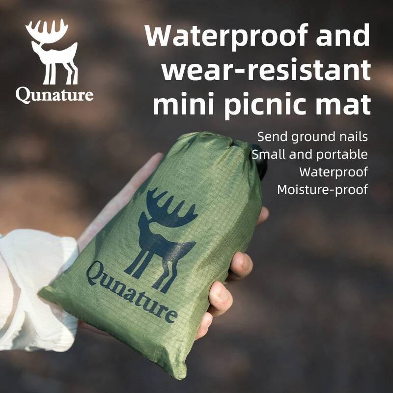 Quature ผ้าห่มปิกนิกกลางแจ้งน้ําหนักเบาเป็นพิเศษฉนวนกันน้ําทนต่อการสึกหรอเหมาะสําหรับ Parks Beach Ca