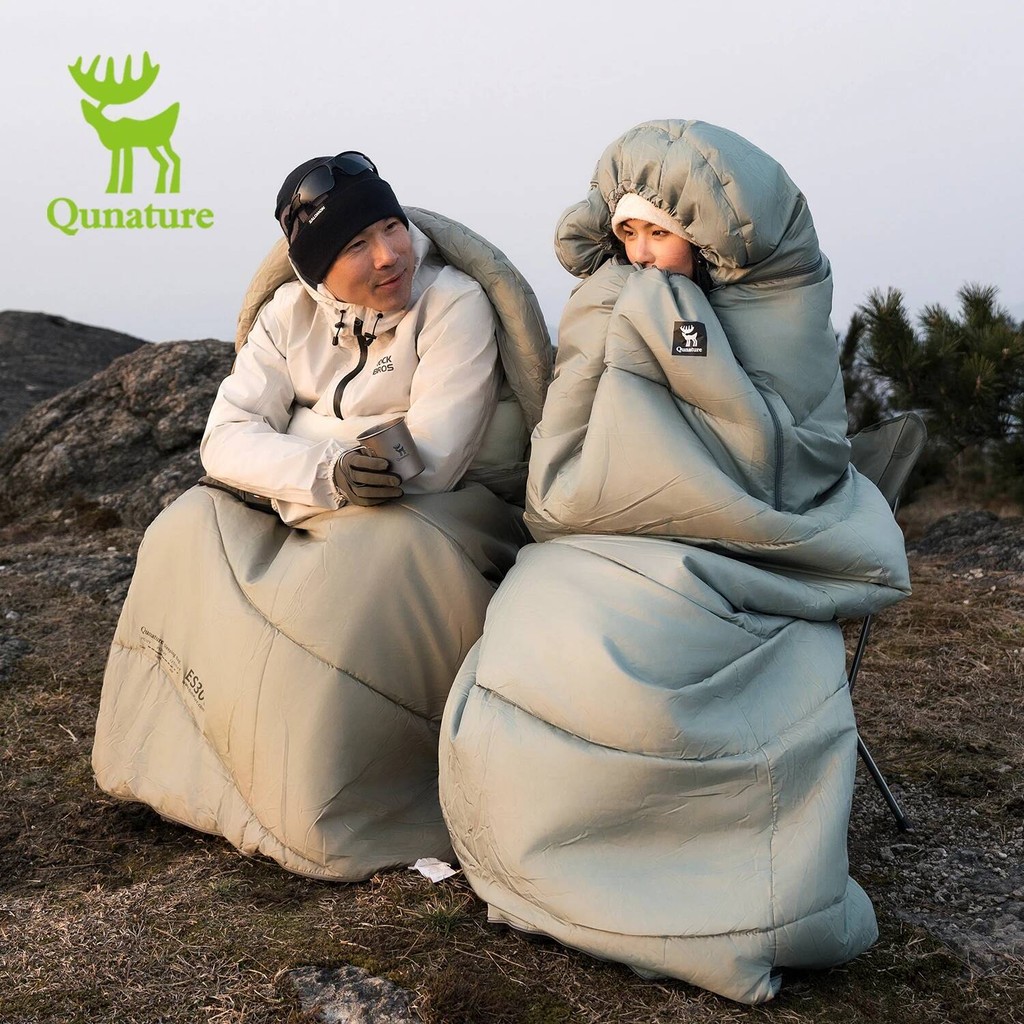Quature ถุงนอน Outdoor Camping Warm แบบพกพาในครัวเรือน Cold-Resistant Single Person Splicing Quilt C