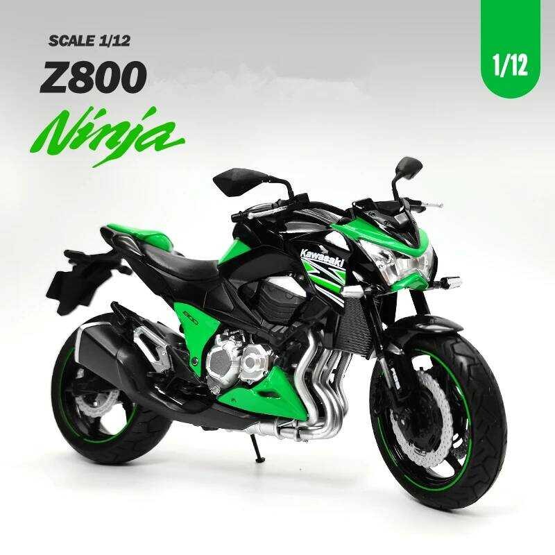 C 1/12 Kawasaki Ninja Z800 Racing Cross-Country Motorcycle Model Simulation Metal Toy Street Motorc