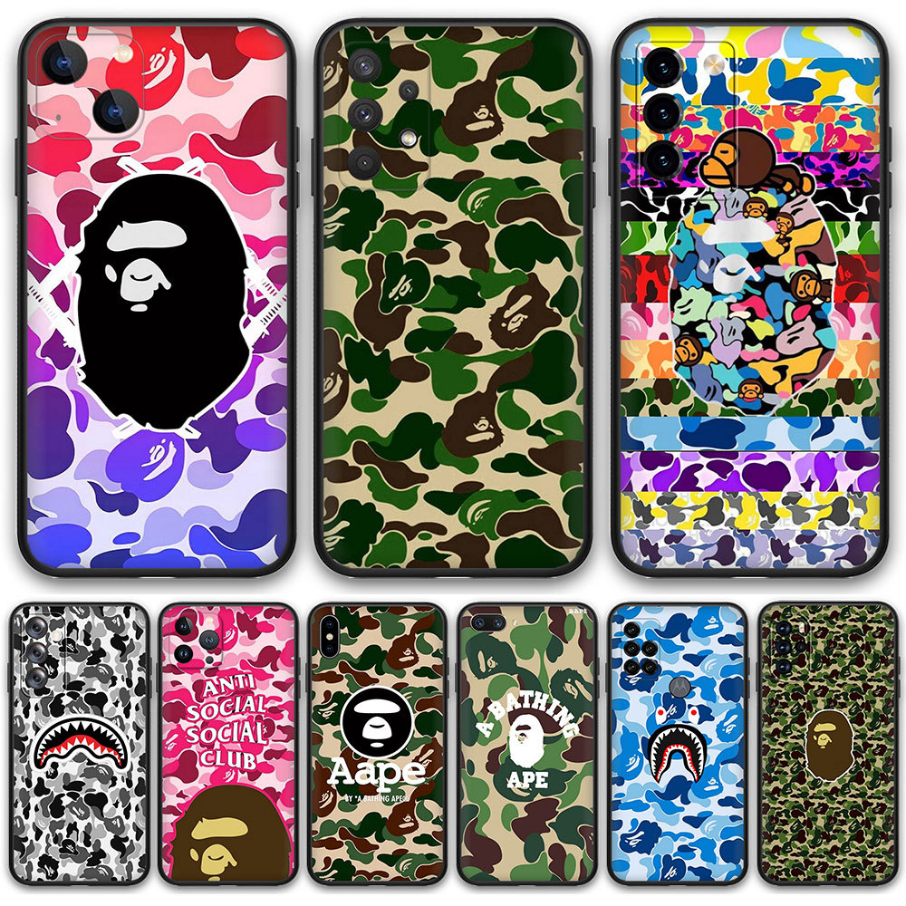 Samsung Galaxy A31 A32 A33 A34 A41 A42 85E2 BAPE TPU เคสโทรศัพท์ซิลิคอนอ่อน