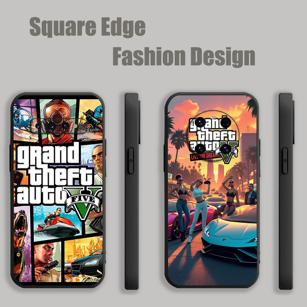 ปลอกสําหรับ Vivo Y33S Y21 Y21S Y02 Y03 Y21T Y33T Y73 V21E Y22S Grand Theft Auto V เกม BOK03 เคสโทรศั