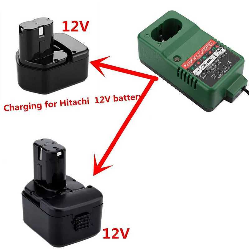 เปลี่ยนเฉพาะสําหรับ 12V NiCd Ni-Mh Pod สไตล์เครื่องชาร์จแบตเตอรี่สําหรับ Hitachi EB1214S Hight qlity