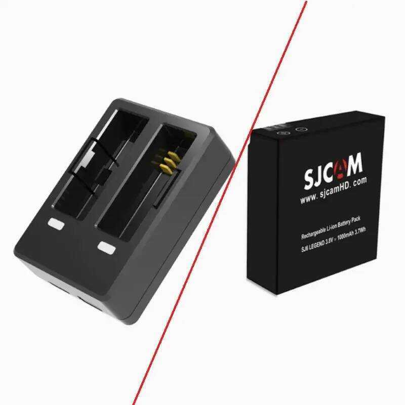 อุปกรณ์เสริม Oril Pro แบตเตอรี่แบตเตอรี่แบบชาร์จไฟได้/Dl Charger Battery Case สําหรับ SJCAM SJ6 Lege