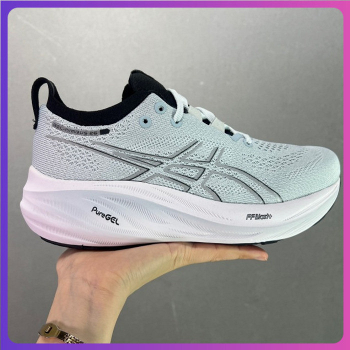 รองเท้าวิ่ง ASICS Gel-Nimbus 25 สำหรับผู้ชาย ออกแบบมาเพื่อกันกระแทกด้วยน้ำหนักเบา