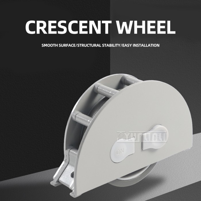 Heavy push and pull directional wheels, desk desk, half-month bottom wheel pulleys, silent hydrauli
