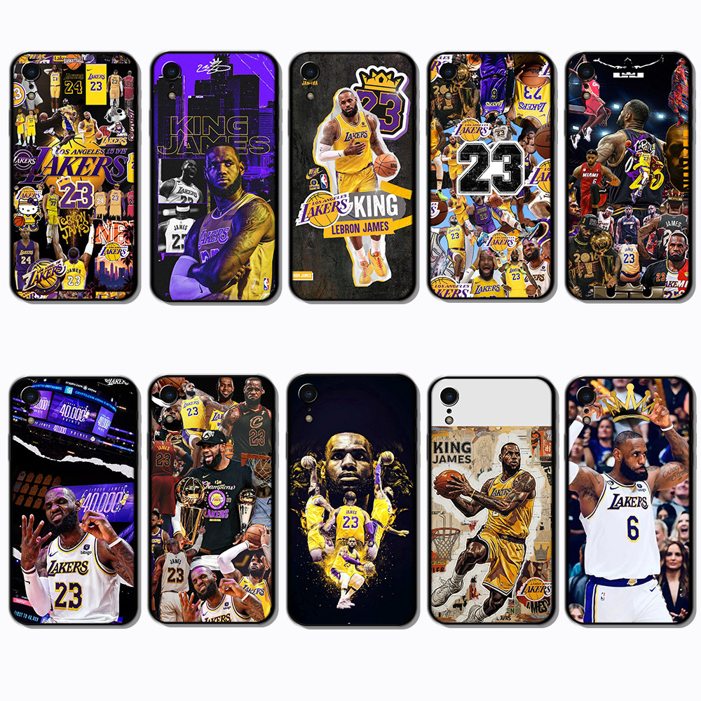 IPhone XR LeBron James เคสโทรศัพท์สีดําแบบนิ่มแฟชั่น