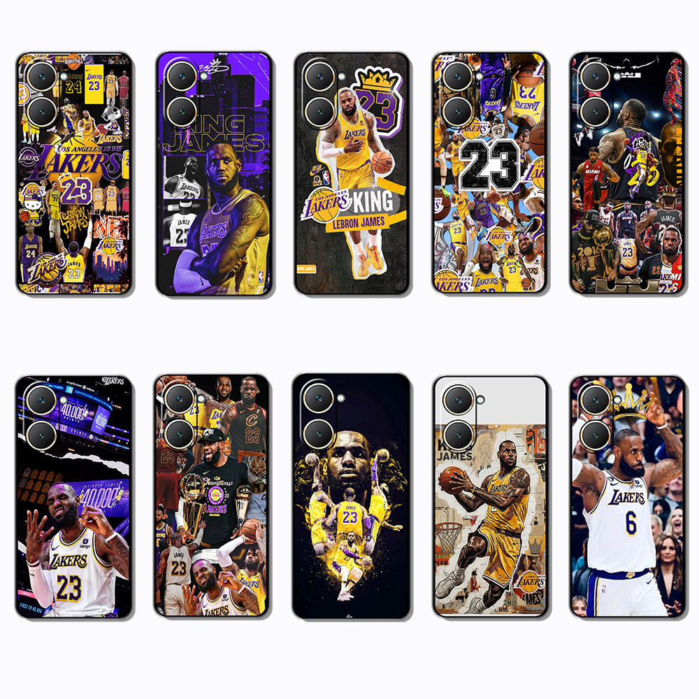 Vivo Y03 Y30T Y18 Y18S Y18E T3 Z9 lite Y37M LeBron James เคสโทรศัพท์สีดํานุ่มแฟชั่น