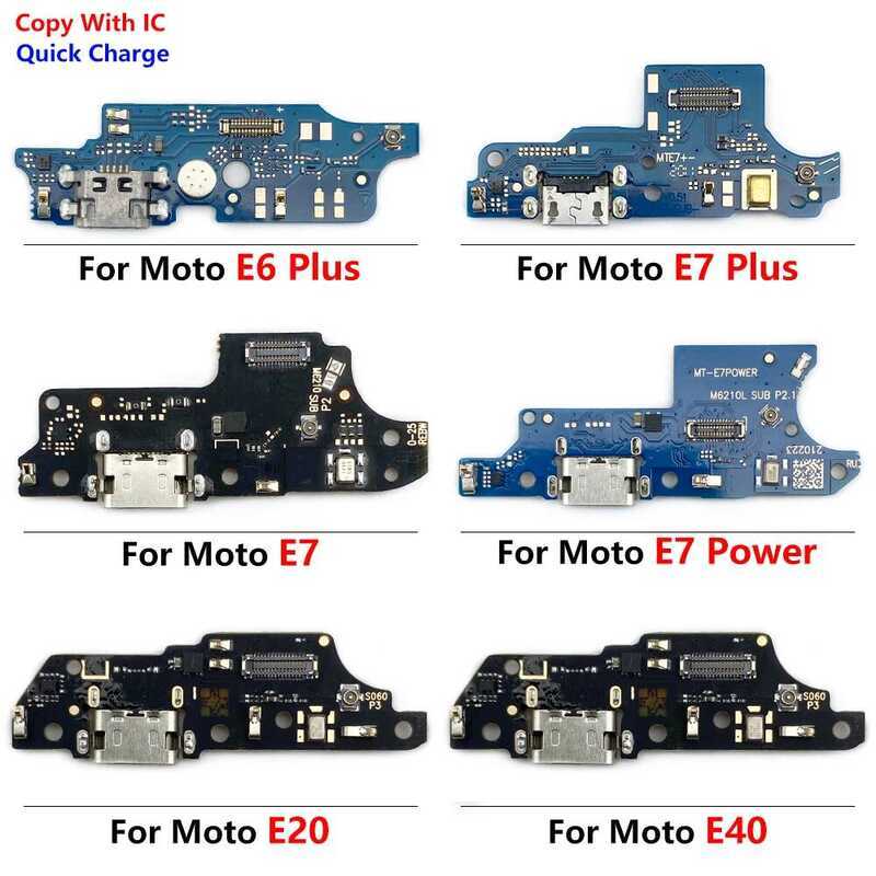 พอร์ตชาร์จ USB ใหม่ ปลั๊กเชื่อมต่อสายชาร์จไมโครบอร์ด สำหรับ Motorola Moto E6S E40 E30 E20 E6 Plus E7