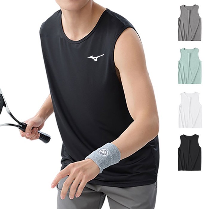 ผู้ชายวิ่งเสื้อกล้ามกรีฑาฟิตเนสแขนกุดบุรุษเสื้อกั๊ก เสื้อแขนกุด