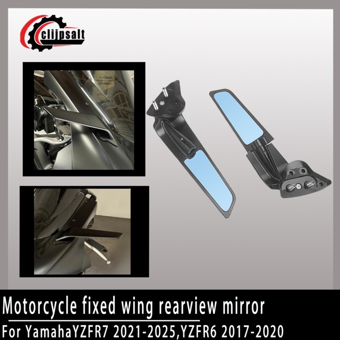 2025 New Rearview Mirror,  for YAMAHA YZF R6 r6 2017-2020 YZF R7 r7 2021 - 2025 Black 360° Rotatabl