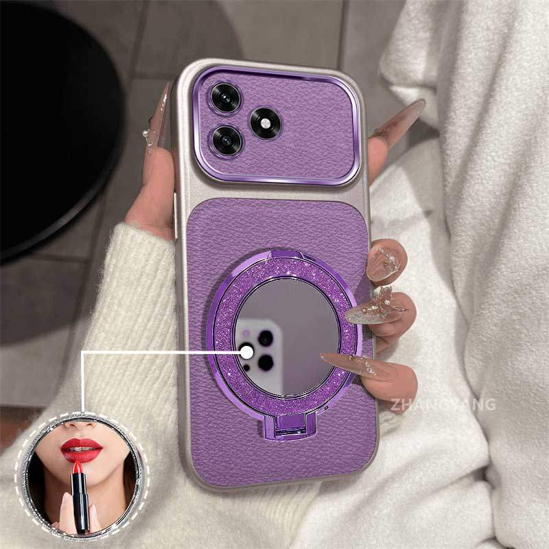 สําหรับ Honor X5c X5c Plus X5D X5D Plus X5B X5B Plus Aesthetic ผู้ถือโทรศัพท์พร้อมกระจกผลเคสโทรศัพท์