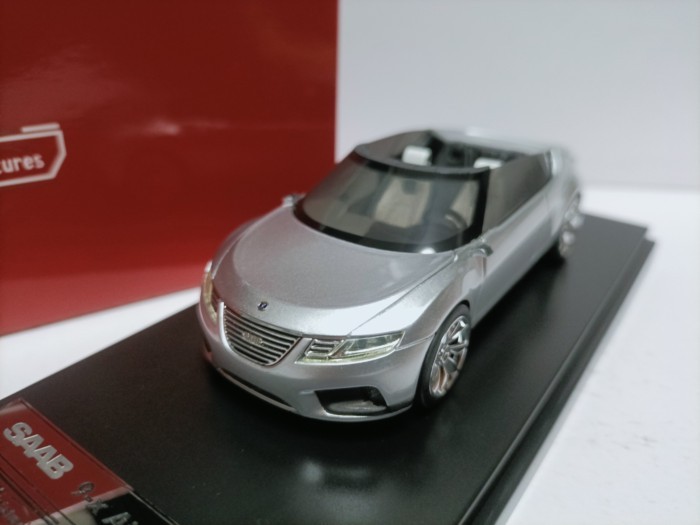 MK 1 43 Saab Sampo Hybrid Power Convertible รุ่น Saab 9-x Air BioHybrid Silver