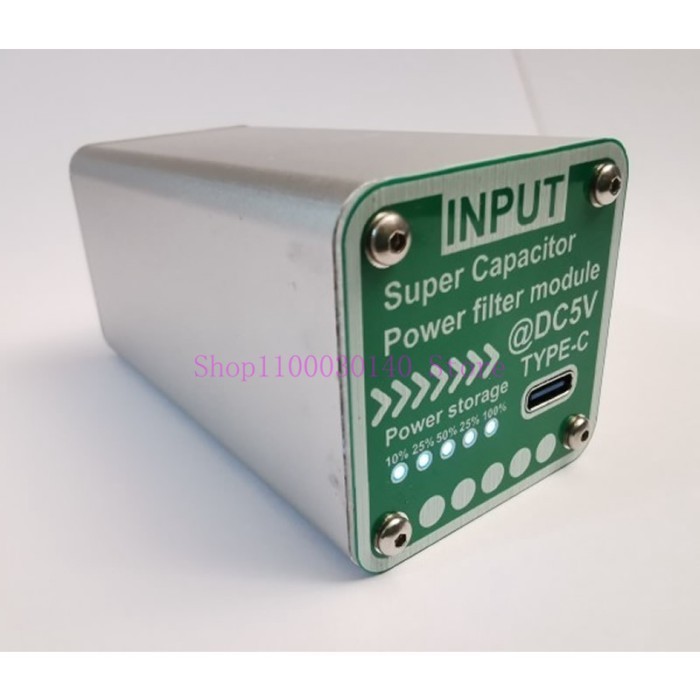 5V power filter Type C input and output and USB A output, suitable for Raspberry Pi Farad capacitor