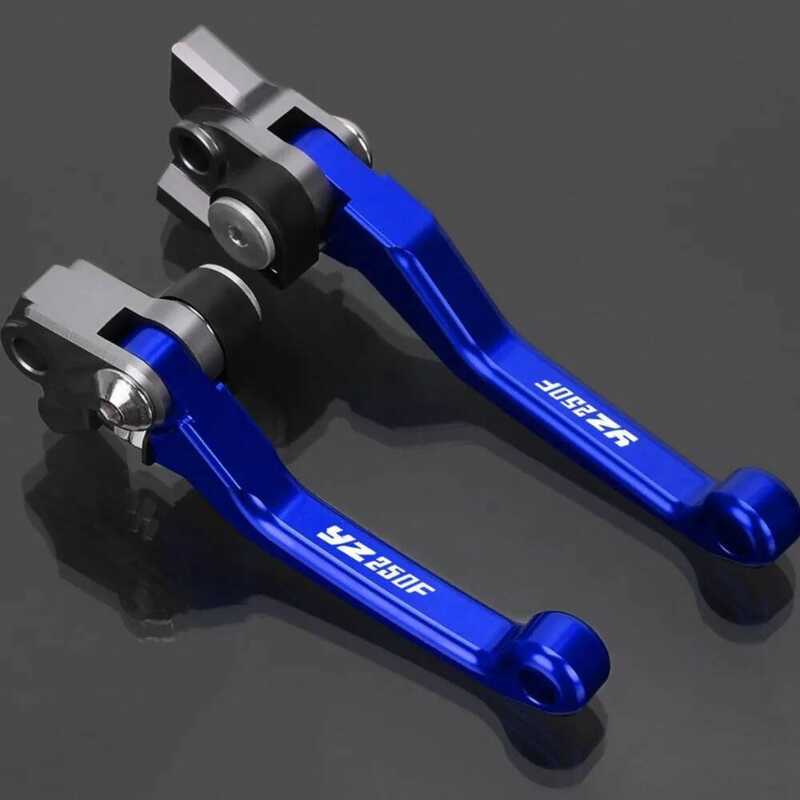 สำหรับ YAMAHA Yz250f YZ 250F 2015 2025 2024 รถมอเตอร์ครอสแบบพับได้ คันเบรกและคลัตช์ CNC พร้อมสายเบร