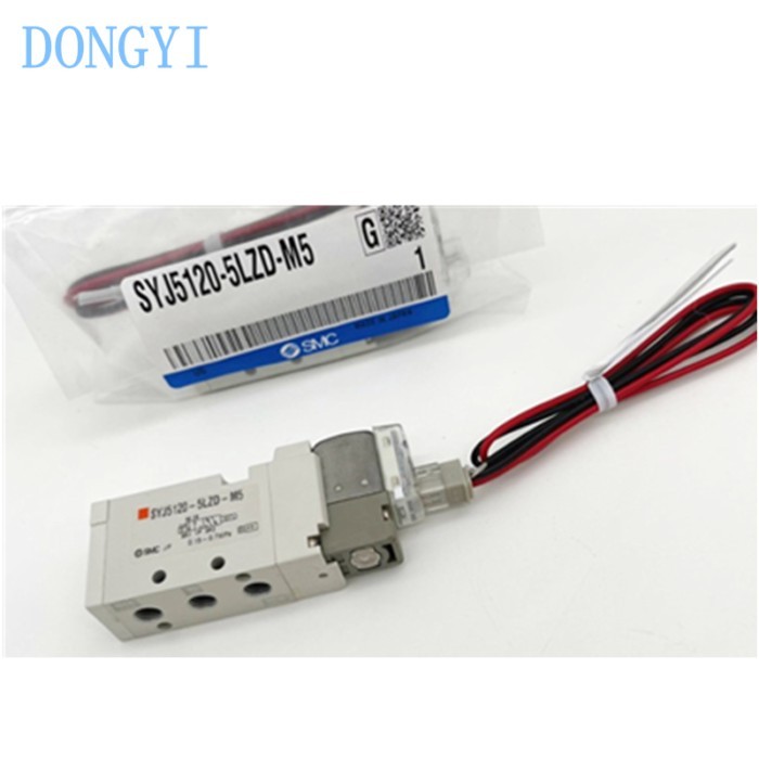 5 Port Solenoid Valve SYJ5120 SYJ5220 SYJ5120-5LZD/5GD/5LZ/5MZD/5LO/4LZD/6LZD-M5 SYJ5120-5MOS-C6 SY