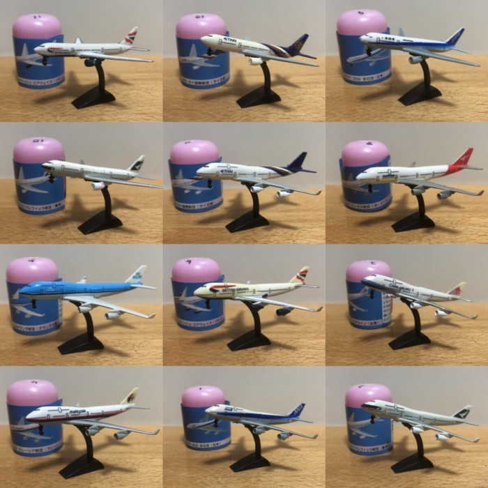 FURUTA Airliner Boeing B747/777 ของเล่นแคปซูลสําเร็จรูปรุ่นยี่ห้อใหม่พร้อมสต็อก