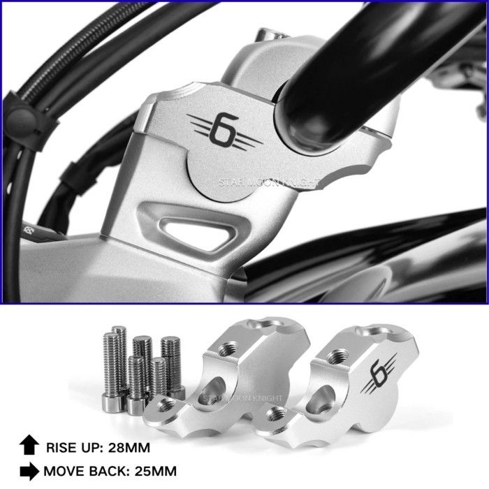 Handlebar Riser For BMW K1600B K1600GA K 1600 B GA K1600 B Grand America Lift Handlebar Riser Clip