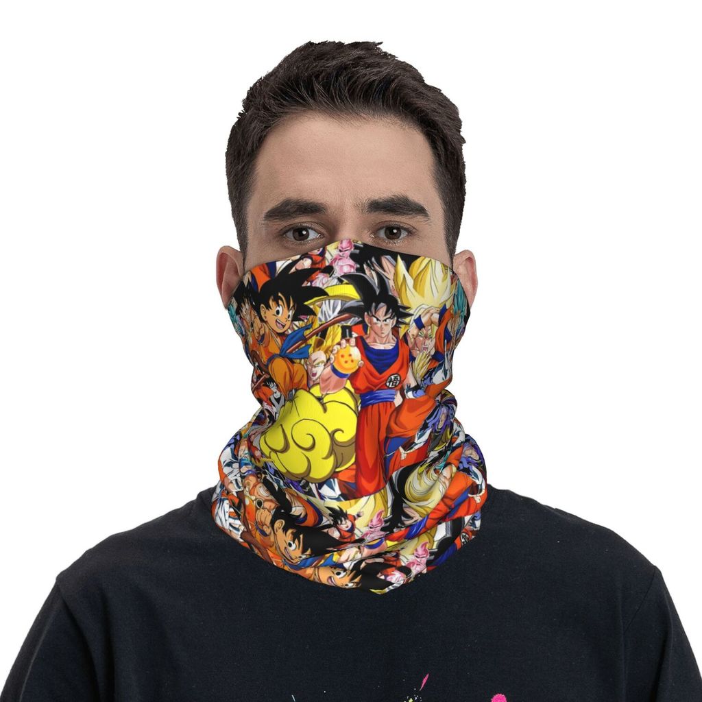 Custom DBZ Manga Bandana คออุ่นผู้หญิงผู้ชายฤดูหนาวเดินป่าผ้าพันคอสกี Gaiter Ultra Instinct Face Cov