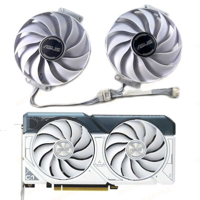 ASUS ASUS RTX4060 4060Ti DUAL WHITE WHITE กราฟิกการ์ดพัดลมระบายความร้อน Double Ball