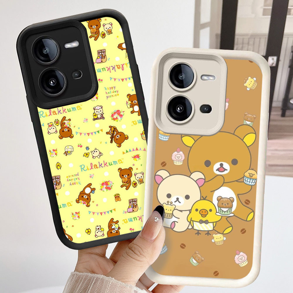 เคสป้องกันสําหรับ VIVO V25E Y28s Y28 Y17S V25 2024 กรณี NR26 Rilakkuma