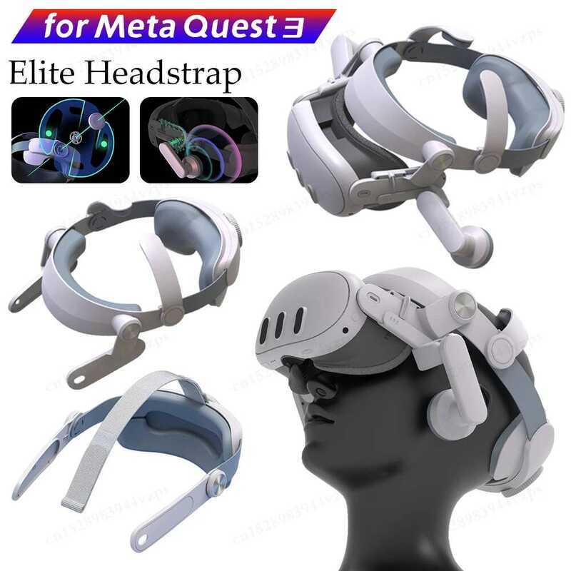 T3 ชุดหูฟังแบบปรับได้ Elite Replacement ปรับปรุง Comfort Head Strap สําหรับ Meta Quest 3 Digital VR 