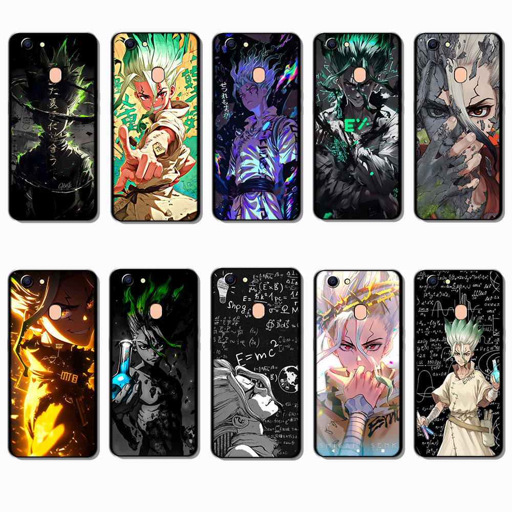 OPPO A1k A37 neo 9 A39 A57 A59 F1s A73 F5 A77 F3 A83 r9s F7 F19 A74 4G dr หินนุ่มสีดํา TPU สีเคสโทรศ