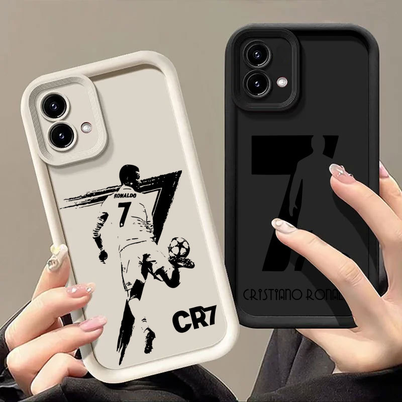 CR7 Art ฟุตบอลสําหรับ Motorola MOTO G100 G86 G85 G84 G56 G54 G75 G60 Edge 40 Neo Edge 70 60 50 Pro F