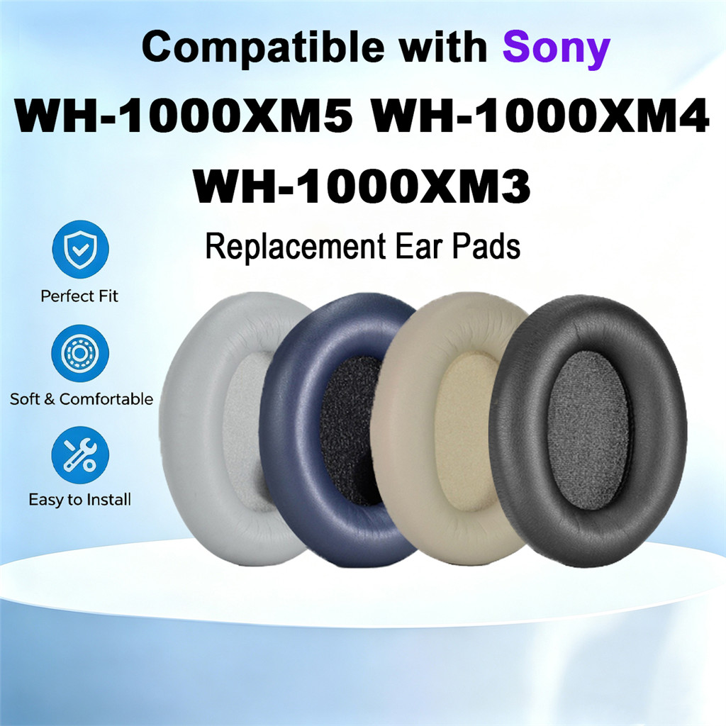 เหมาะสําหรับ Sony WH-1000XM5 WH-1000XM4 WH-1000XM3 เปลี่ยนหูฟังฟองน้ํา earflap แผ่นรองหูฟัง