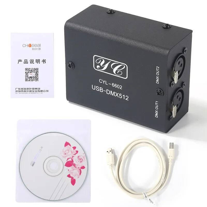 ใหม่ 512 ช่อง USB ถึง DMX DMX512 ไฟ LED DMX-Stage โมดูลแสงเวที Controller มินิถอดรหัส