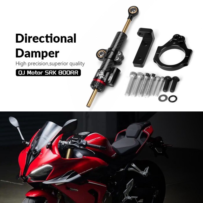 For QJ Motor SRK 800RR QJMOTOR - SRK800RR Motorcycle Stabilizer Steering Damper Bracket Mounting Ki