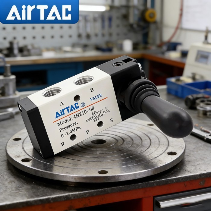 AirTAC 4H210-08/4HA230C/230E/330E-06/10 three-position five-way directional valve Manual valve