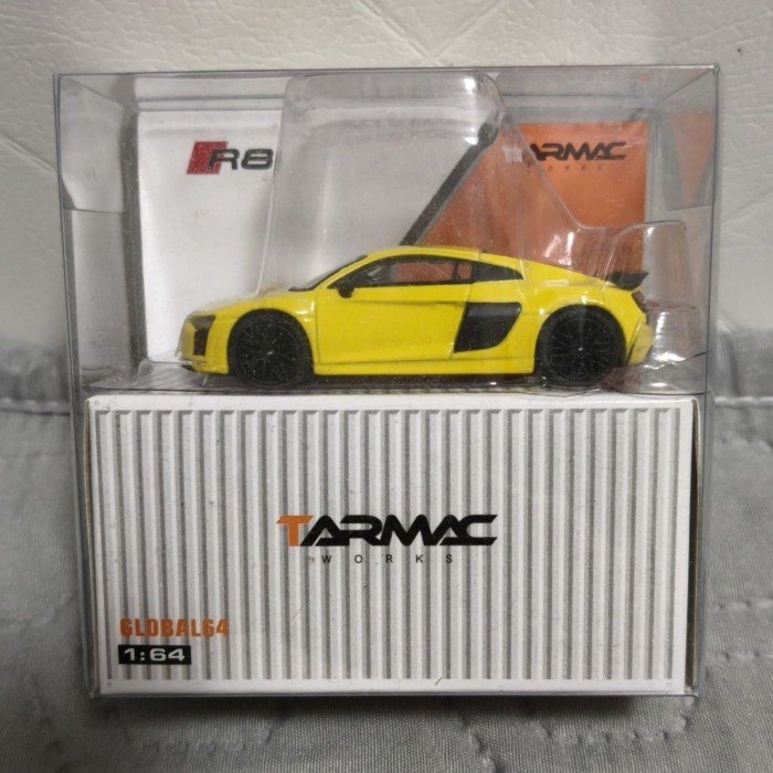 Tarmac works 1: 64 audi r8 v10 plus Yellow Alloy Model tw Messidi Out of Print Car Model