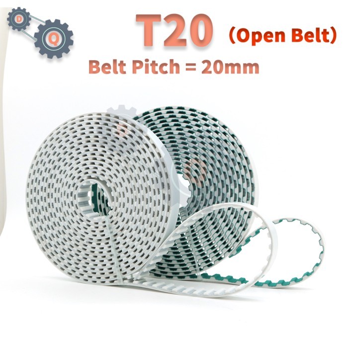 T20 Open Timing Belt PU T20 Polyurethane Steel PU T20 Belt Width 25mm 30mm 40mm T20 Synchronous Bel