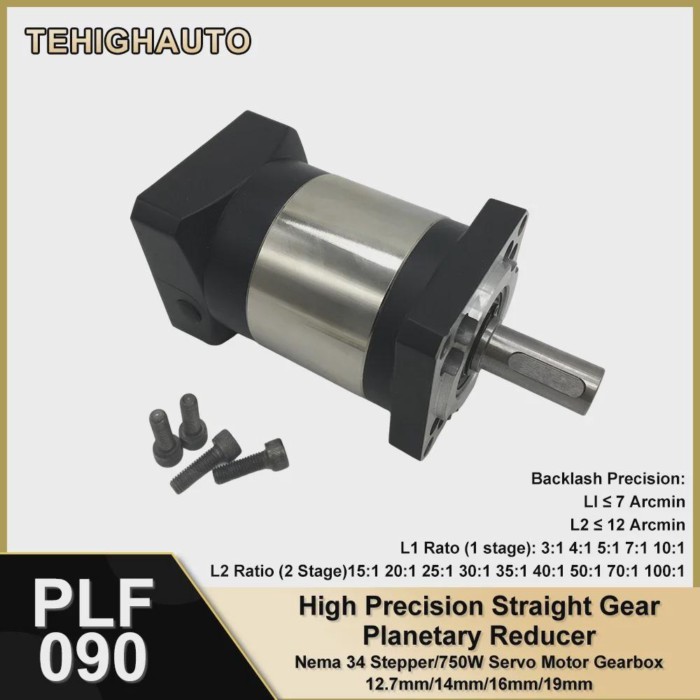 Planetary Gearbox 7 Arcmin Ratio 3:1-100:1 Reducer Step-down Reduction Gearbox Nema34 86mm Stepper