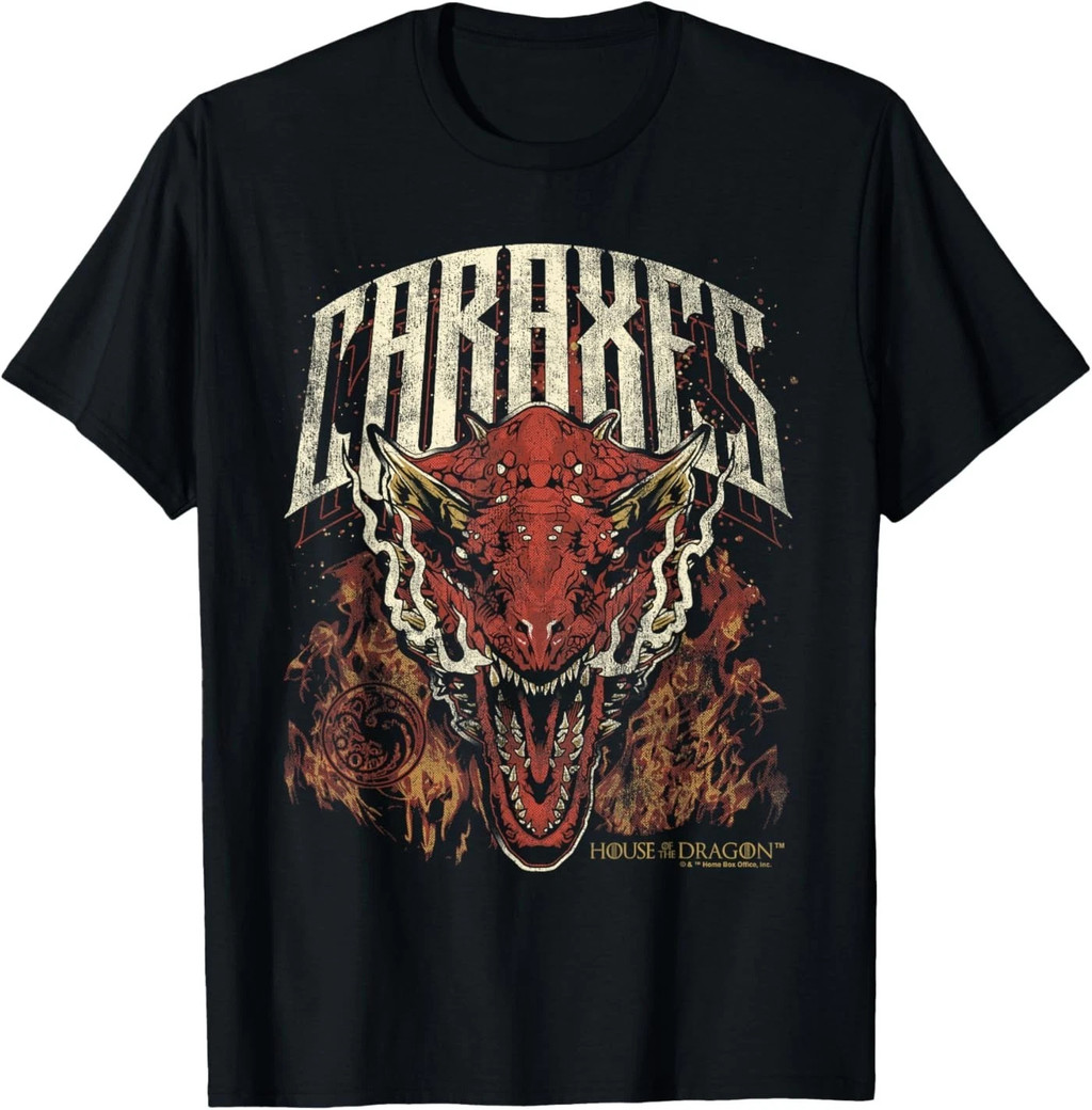 เสื้อยืดโลโก้ House of The Dragon Team Black Targaryen House