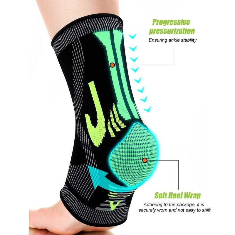 1 ชิ้น Achilles Tendon Support Brace, Plantar Fasciitis ถุงเท้า, Ankle Compression Sleeve สําหรับวิ่
