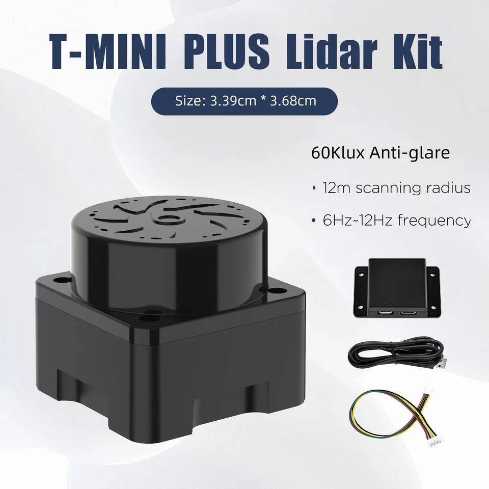 T-MINI-Plus Lidar Scanner 360°TOF Ranging 12M 3D Sensor Kit รองรับ ROS1 ROS2 ROS Robotics Raspberry 