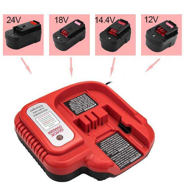 สําหรับ Black & Decker Ni-CD Ni-MH Multi-Volt 9.6V/12V/14.4V/18V Fast Battery Charger