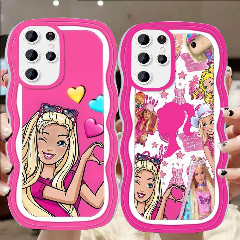 A-45 Barbie Girl TPU Casing สําหรับ Samsung S21 S25 S22 S20 FE Ultra Plus Transparent Case
